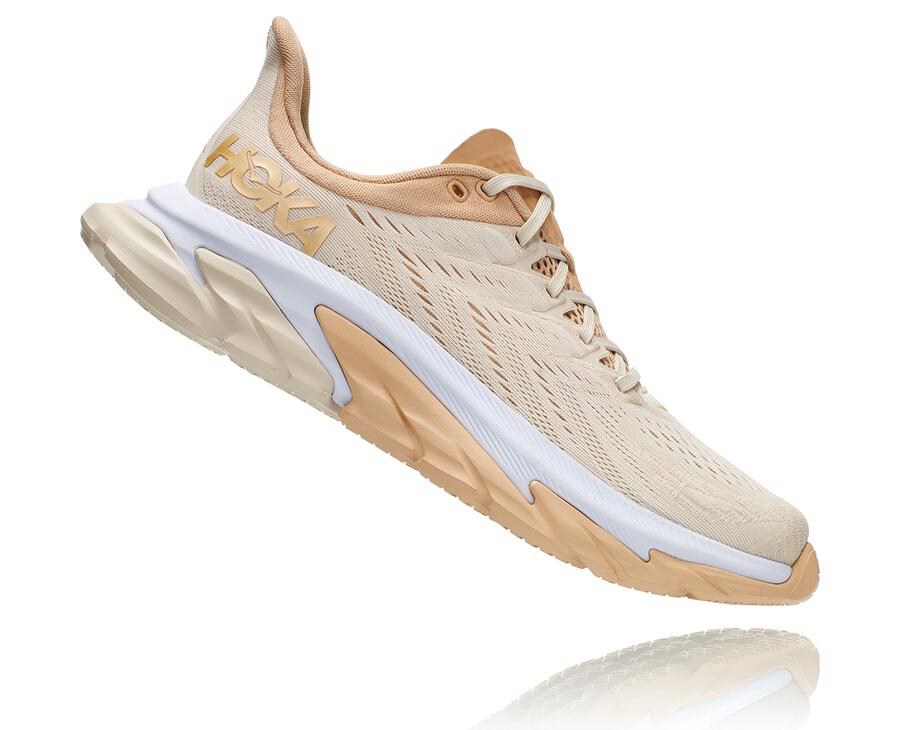 Hoka One One Running Shoes Mens Beige - Clifton Edge - 46928JHVX